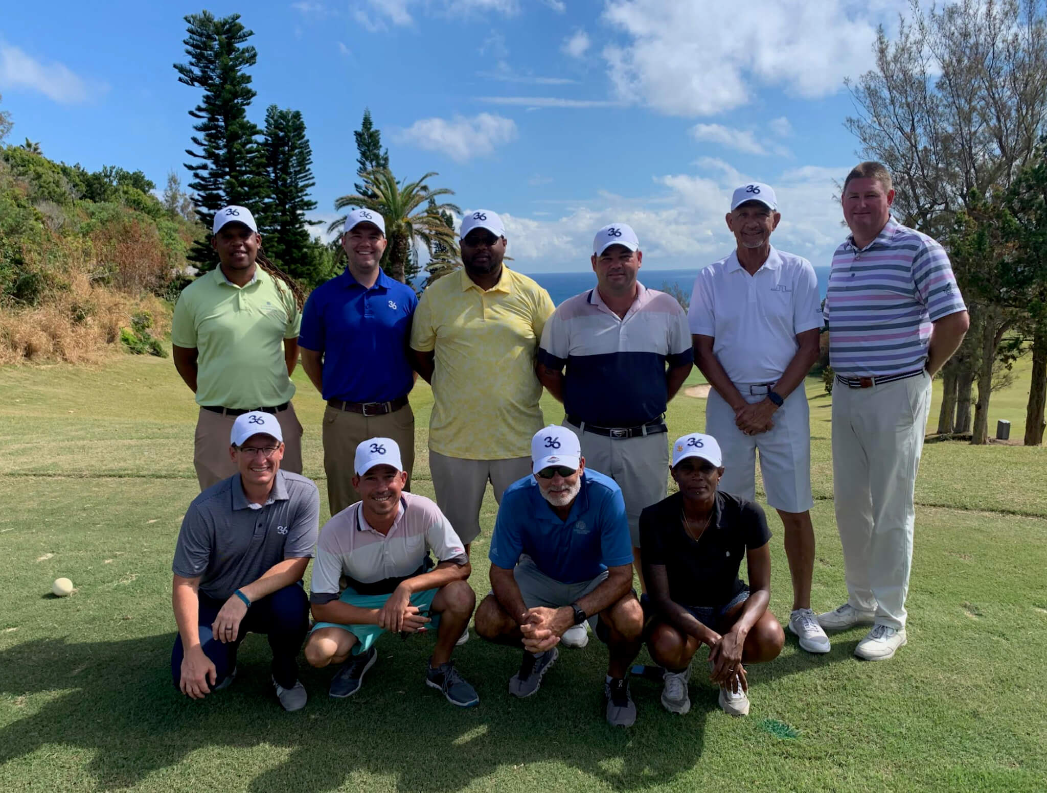 A group of men on the course together in an Op 36 program