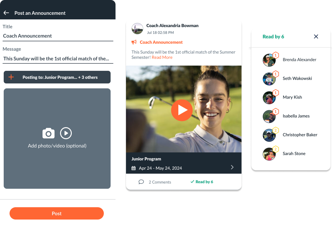 Op 36 Group Program Builder interface