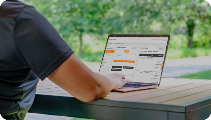 A golf professional running their program from the Op 36 platform
