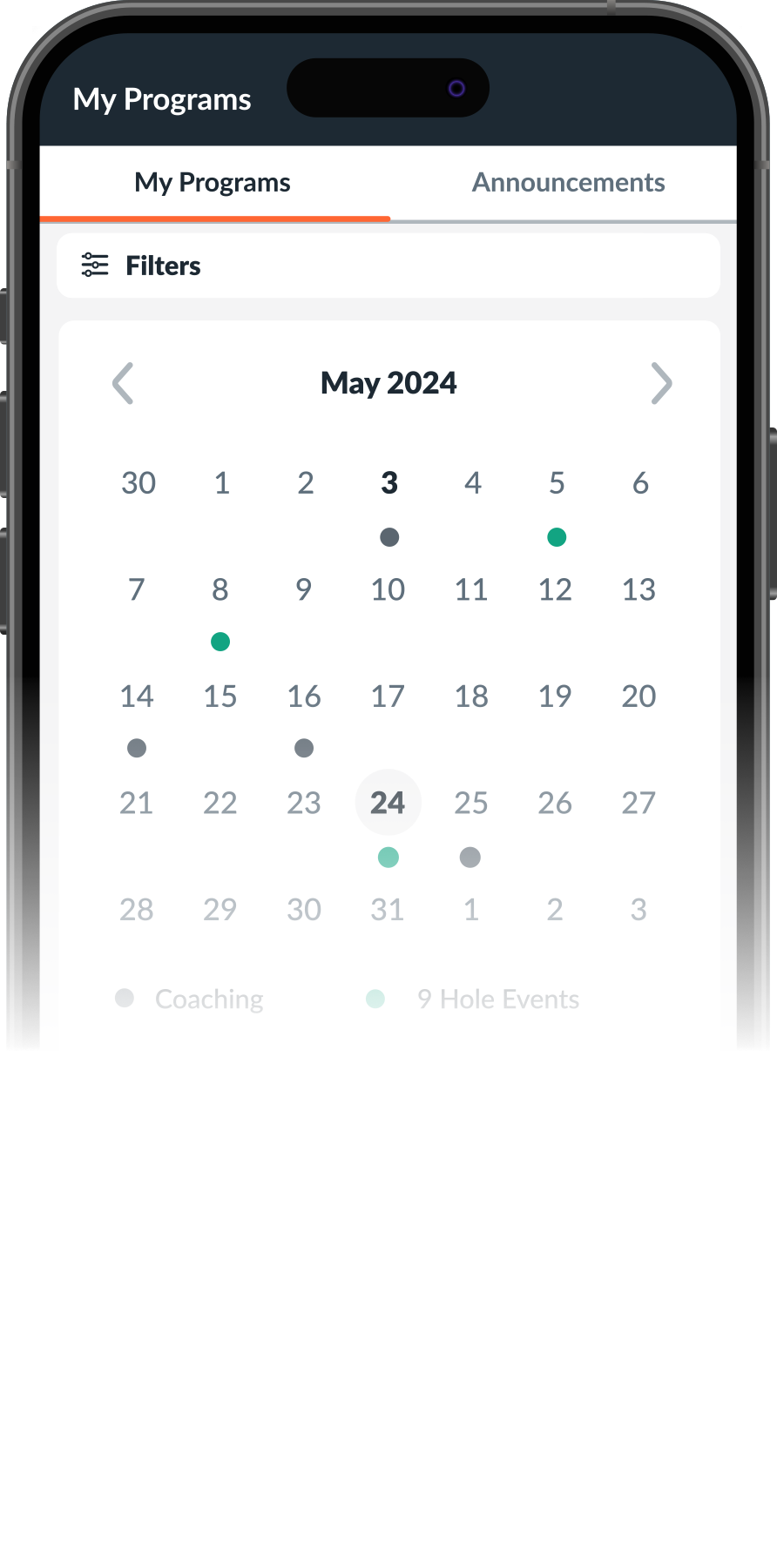 Program Marketplace & Calendar — Operation 36 app