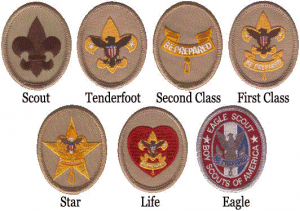 Boy scouts of America badges