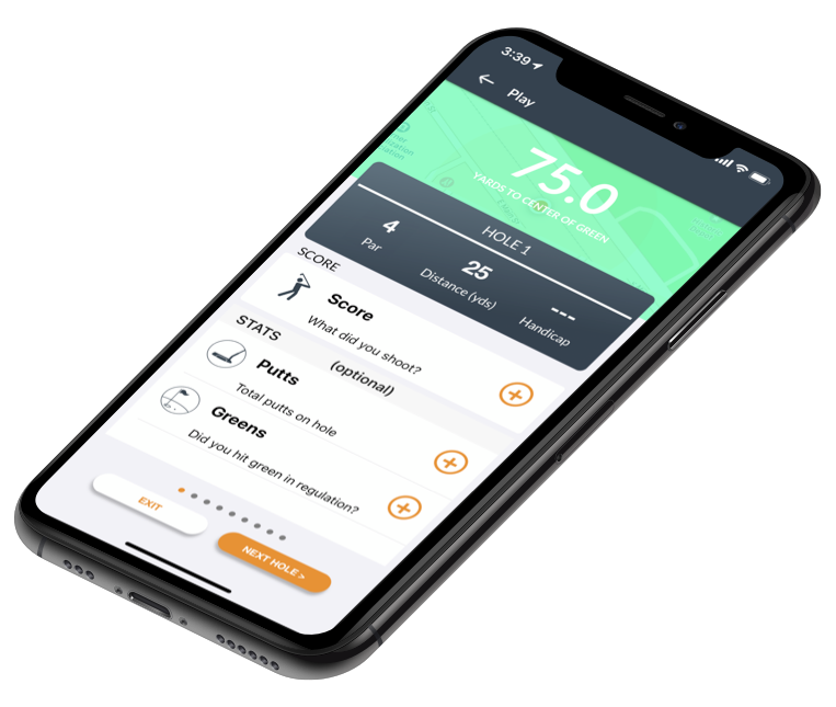 Op 36 Mobile App Play Golf Scorecard with GPS