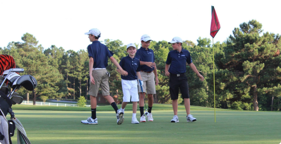 Op 36 golf juniors finishing up playing on the golf course