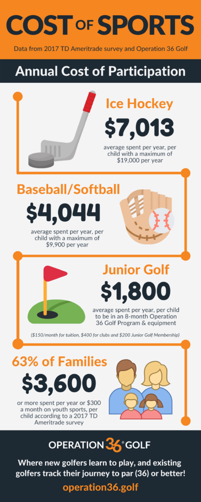 Cost of Sports info graphic