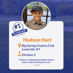 #1inaMillion Hudson Hart social media post