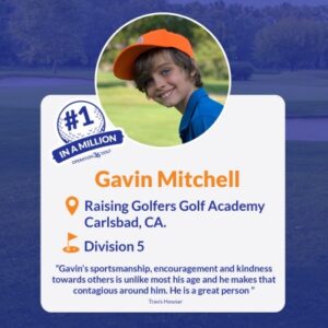 Gavin Mitchell #1inaMillion social media post