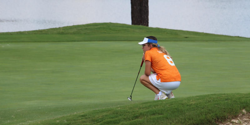 Junior golfer on course during a 9-Hole Event Play Day
